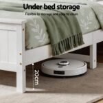 Artiss Queen Bed Frame with Storage Headboard and Footboard Wooden Bed Base White - Image 5