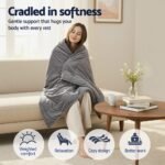 Giselle 5.5KG Weighted Blanket Adults Kid Anti Anxiety Gravity Blankets Sherpa Fleece - Image 4