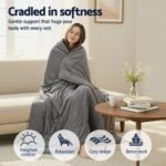 Giselle 11KG Weighted Blanket Adults Kid Anti Anxiety Gravity Blankets Sherpa Fleece - Image 4