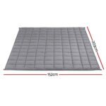 Giselle 9KG Weighted Blanket Adults Kid Anti Anxiety Gravity Blankets Sherpa Fleece - Image 2
