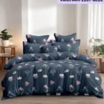 Blue Floral 4-Piece Comforter Set